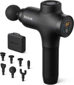 Here’s the rewritten SEO text within 60 characters:  
Mebak 3 Massage Gun – Deep Tissue, Quiet, Portable, Pain Relief  
Let me know if you'd like any adjustments!