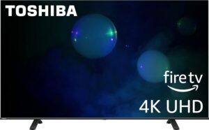 TOSHIBA 65C350LU 65" 4K UHD Smart Fire TV Alexa Voice Remote (2023 Model)