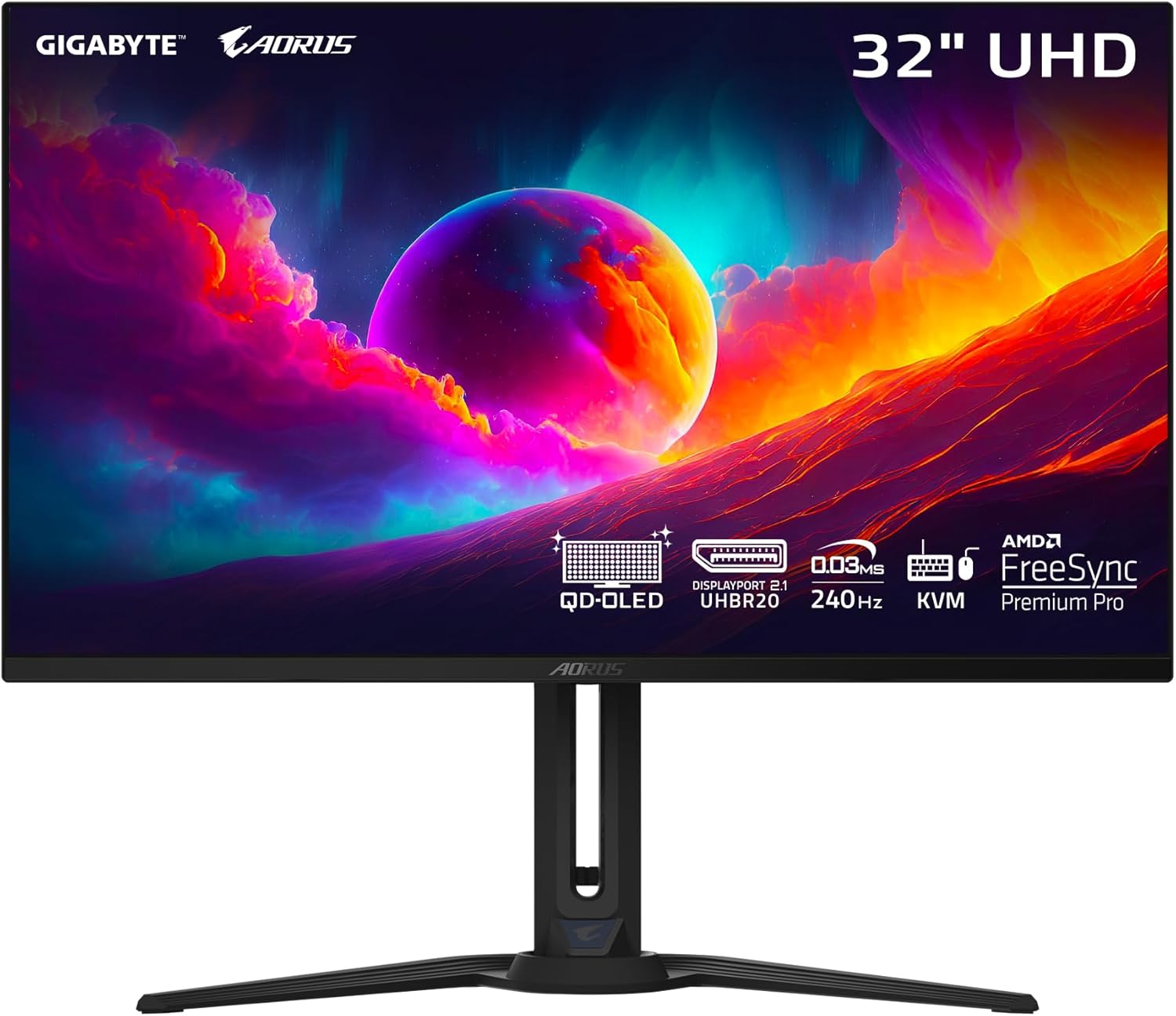 GIGABYTE AORUS FO32U2 Pro 32" QD OLED UHD 240Hz FreeSync Premium Pro