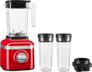 KitchenAid K150 3 Speed Ice Crushing Blender with 2 Jars - KSB1332Y, Red, 48 oz