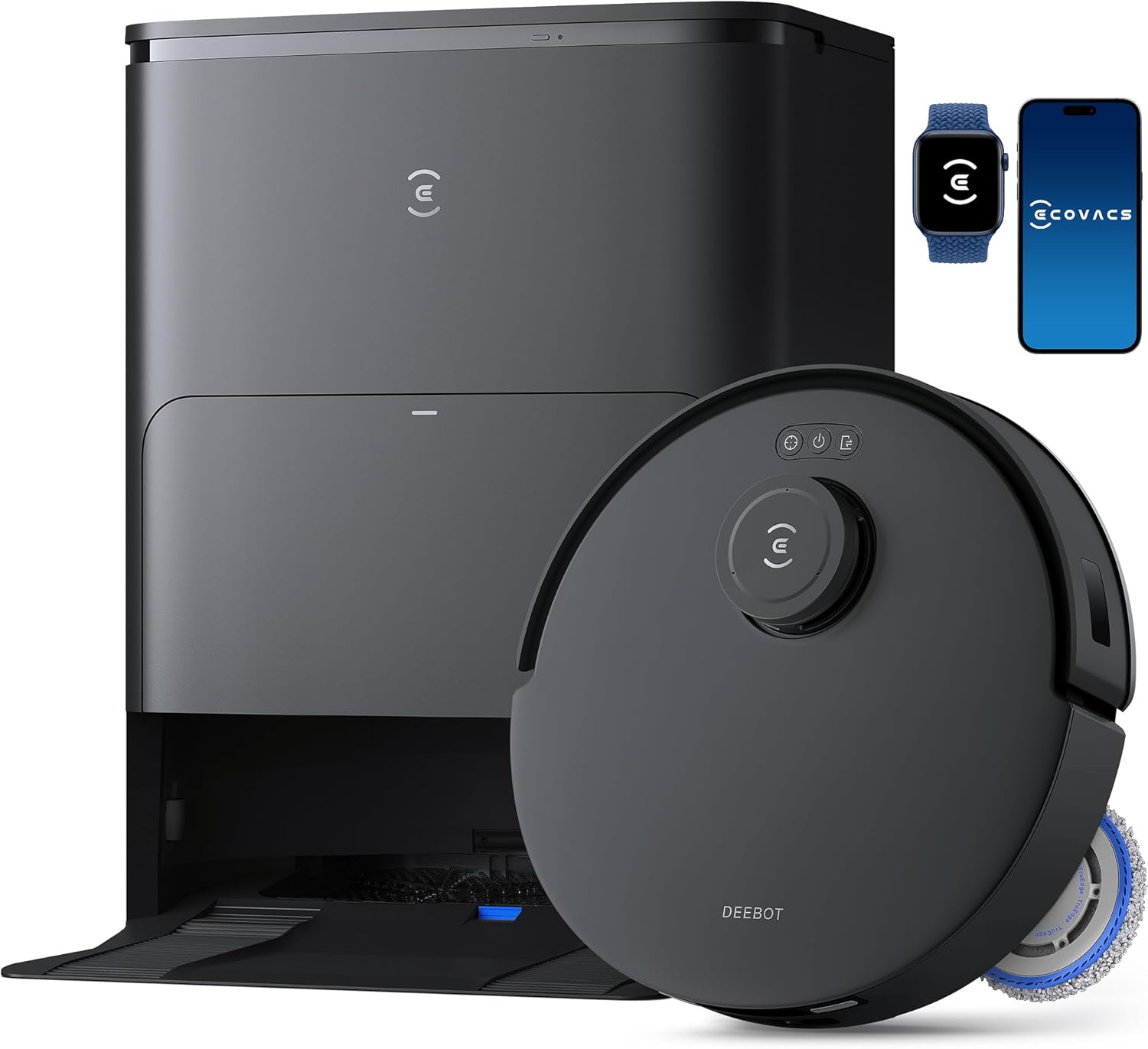 ECOVACS DEEBOT T30S: 11000Pa, ZeroTangle, TruEdge, Hot Water Mop, Self-Empty/Refill, Auto-Mop Lift, Obstacle Avoidance
