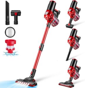 Elezon A200 Cordless Vacuum Cleaner, Rechargeable Stick Handheld Vacuum with HEPA Filter, Lightweight for Hardwood Floors Tile