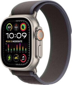 Apple Watch Ultra 2 GPS + Cellular 49mm Titanium Blue/Black Trail Loop M/L (Renewed Premium)