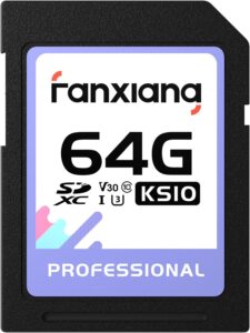 60chr 64GB SDXC Card UHS-I C10 U3 V30 100/45MB/s 4K Video Photography Videographer