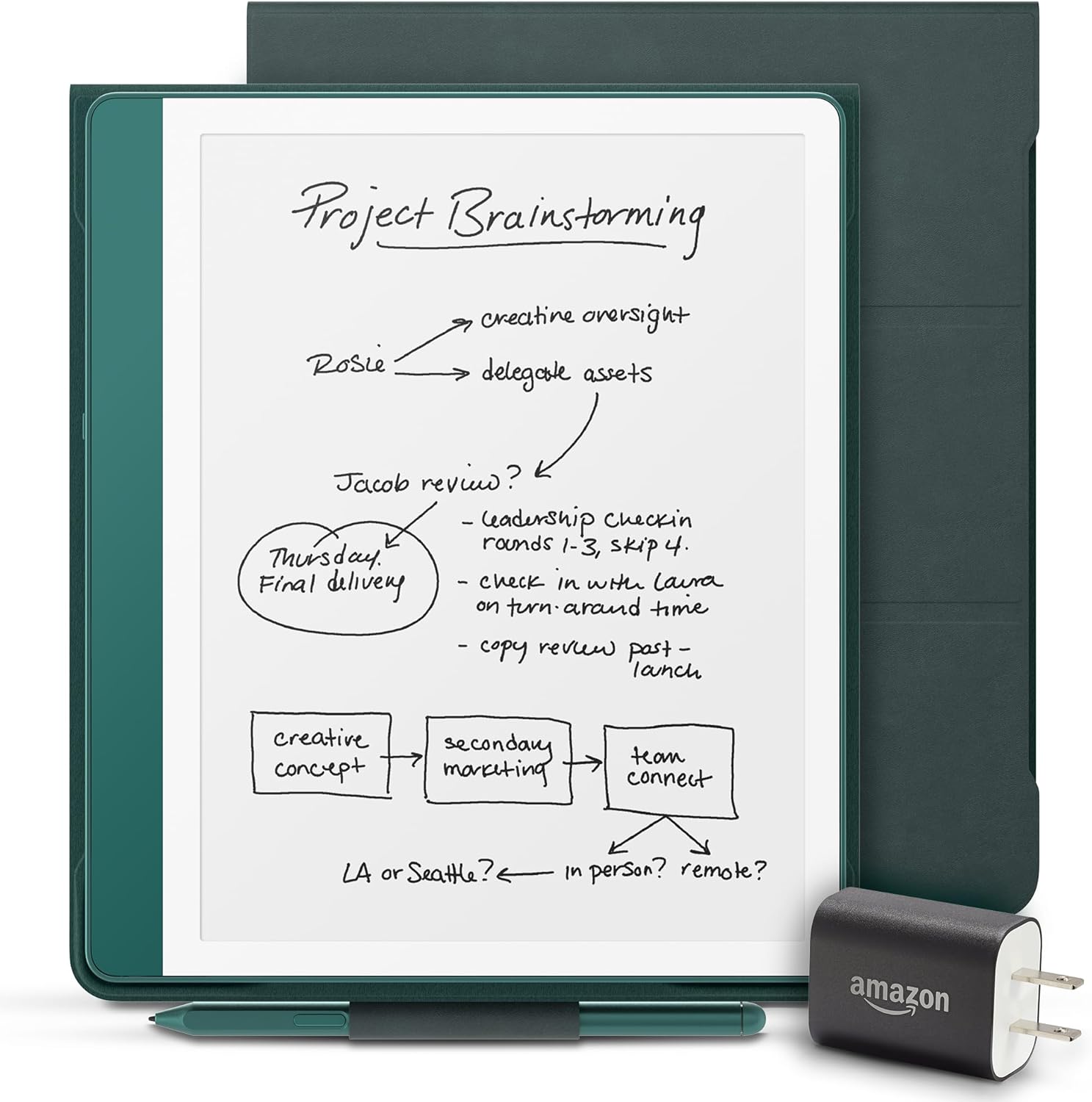 New Amazon Kindle Scribe Essentials Bundle (64GB) - Metallic Jade
