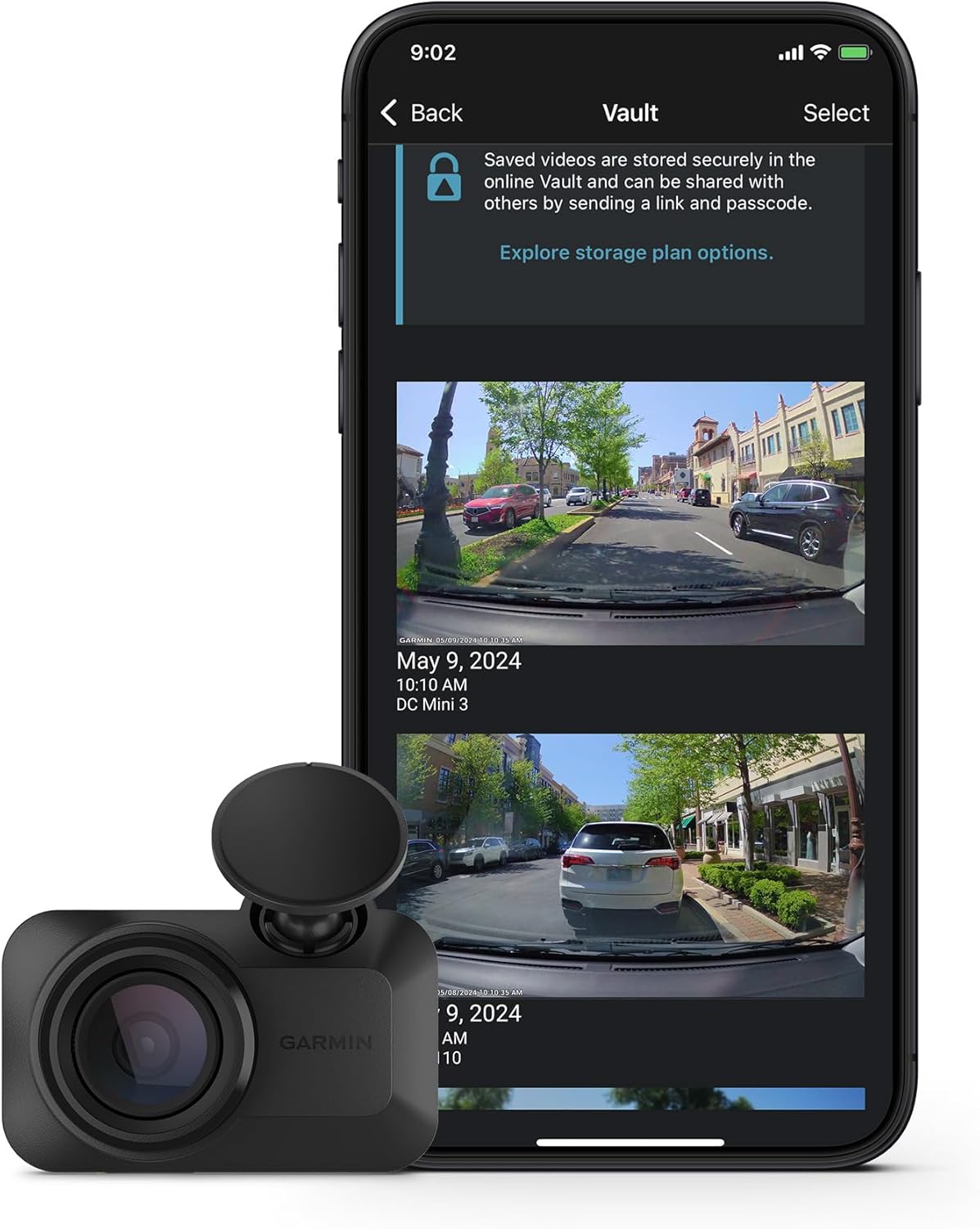 Garmin Dash Cam Mini 3, 1080p HD, 140° FOV, Clarity Polarizer, Voice Control
