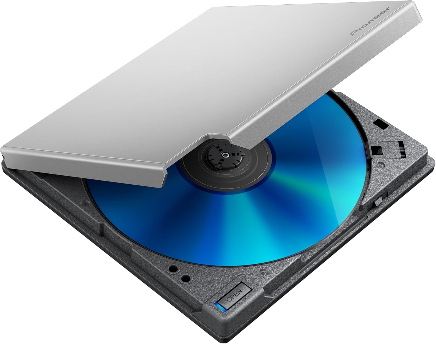Pioneer BDR-XD08S USB 3.2 Gen1 Slim External Blu-ray Drive Silver