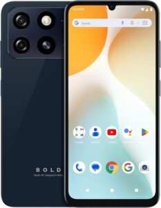 Bold K5 | 2025 | All-Day Battery | Unlocked | 6.8" HD+ | 64GB/4GB | Dual 13MP | US Version | Blue