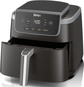 Ninja Air Fryer Pro 4-in-1, 5 QT, Air Fry, Roast, Reheat, Dehydrate, 400F, 120V, Grey, AF141