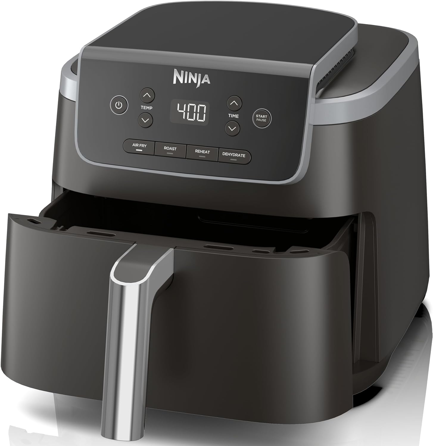 Ninja Air Fryer Pro 4-in-1, 5 QT, Air Fry, Roast, Reheat, Dehydrate, 400F, 120V, Grey, AF141