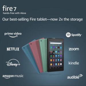 Fire 7 tablet, 7" display, 16 GB, 2019 release, Black