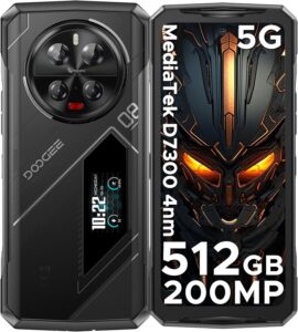DOOGEE V40 Pro 5G, 36GB+512GB, Android 14, 6.78" FHD+120Hz, 4nm D7300, 200MP, NFC/WiFi 6