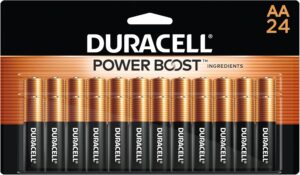 Duracell Coppertop AA Batteries 24 Pack, Alkaline Double A Battery
