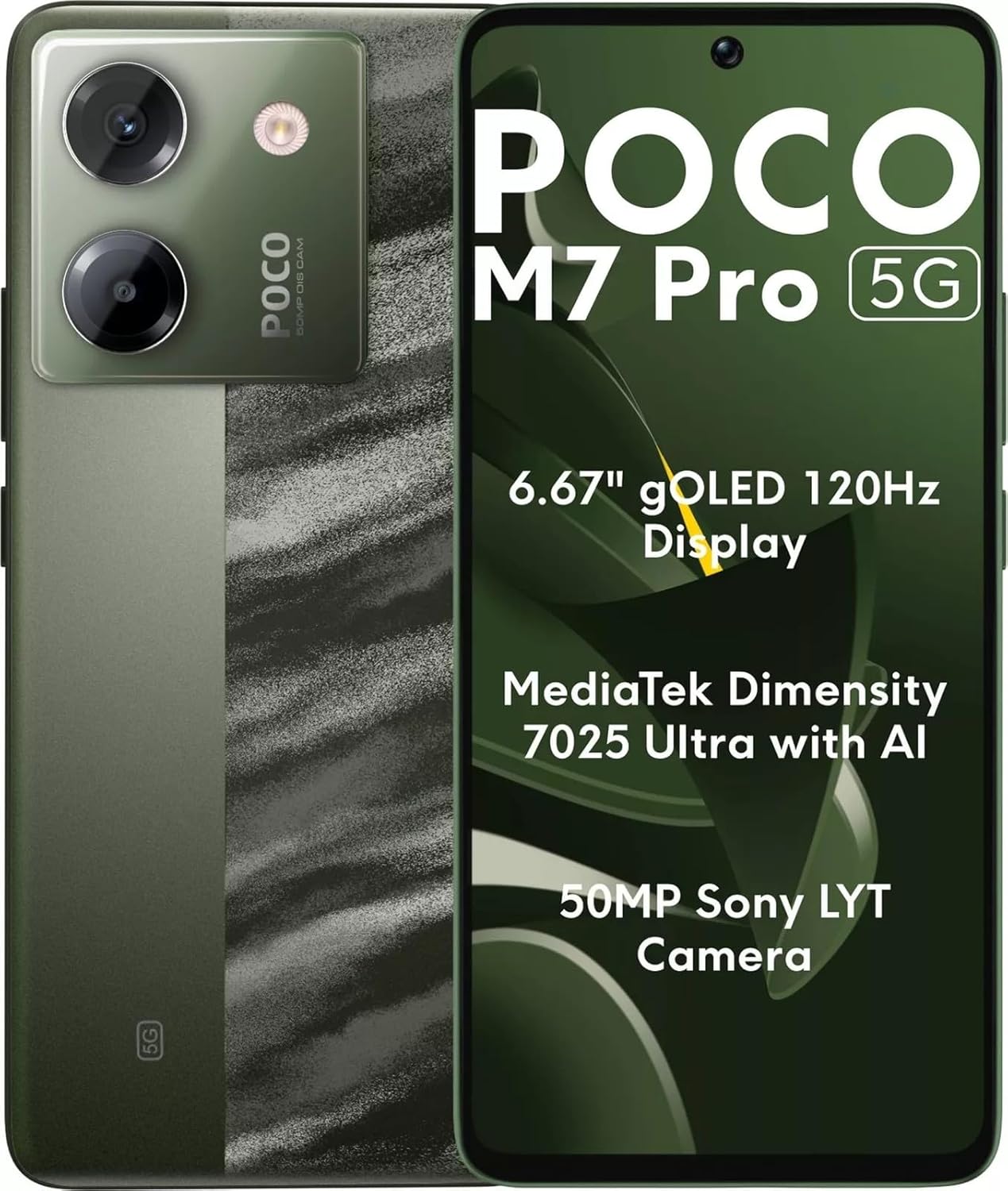Poco M7 Pro 5G 256GB 12GB (T-Mobile/Mint/Tello/Global) 50MP Sony Cam 120Hz
