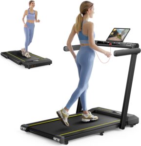 Walking Pad Treadmill 12% Incline, 4-in-1 Folding, 2.5HP, Under Desk, Bluetooth