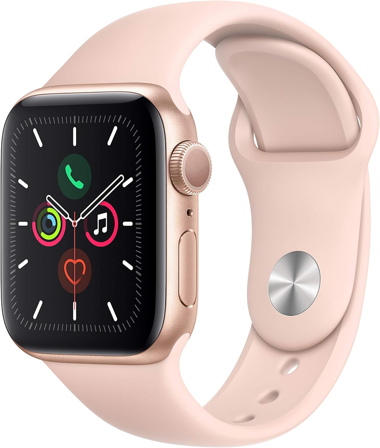 Apple Watch Series 5 (GPS, 40mm) - Gold Aluminum Case with Pink Sport Band