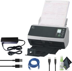 RICOH fi-8170 High Speed Duplex Scanner (PA03810-B055) + USB + Network Cable