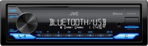 JVC KD-SX27BT Car Stereo Bluetooth 100W Digital Media Receiver 1.5A USB Single DIN AM/FM Aux JVC Remote App