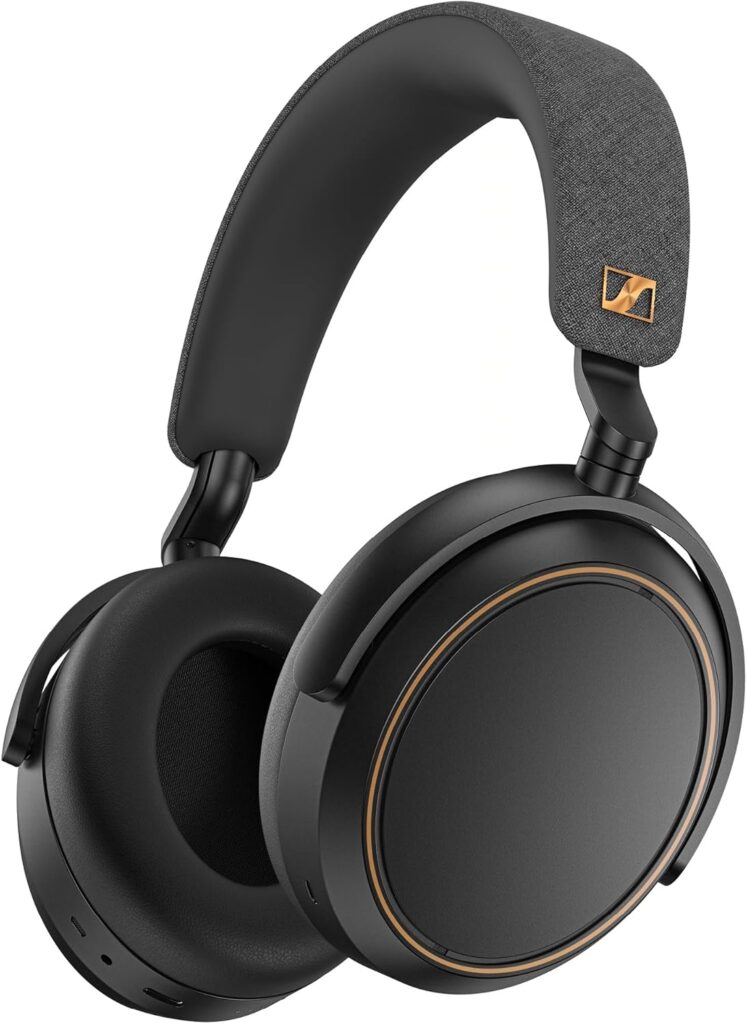 Sennheiser Momentum 4 Wireless Headphones - Bluetooth, ANC, 60h Battery, Black/Copper