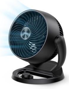 Dreo 12" Bedroom Fan, 70ft Airflow, 28dB Quiet, 3 Speeds, 120° Tilt, Home Office Kitchen
