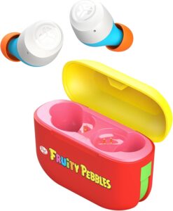JLab Go Air Pop Wireless Earbuds, Fruity Pebbles, Dual Connect, IPX4, Bluetooth 5, 3 EQ Settings