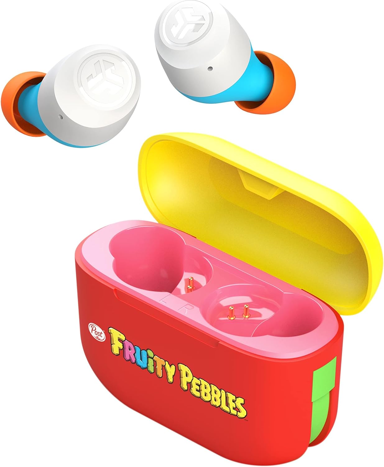 JLab Go Air Pop Wireless Earbuds, Fruity Pebbles, Dual Connect, IPX4, Bluetooth 5, 3 EQ Settings