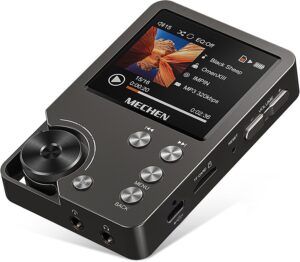 MECHEN M30 HiFi MP3 Player, Lossless DSD High Resolution Digital Audio Music Player, High-Res Portable Audio Player with 64GB Memory Card (Gray)