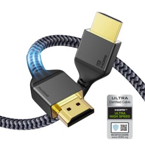 Maxonar HDMI 2.1 Cable 6FT [Certified] 8K60 4K120 48Gbps eARC HDR