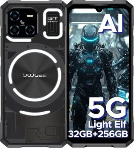 DOOGEE Blade GT(2025) 5G AI Rugged Phone, LED Light, 10.5mm Thin, 32GB+256GB