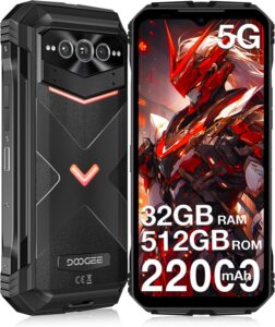 DOOGEE V MAX Pro (2025) 5G Rugged Phone, 22000mAh, 32GB+512GB/TF 2TB