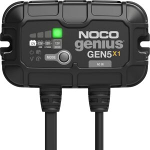 NOCO Genius GEN5X1, 5A Smart Marine Battery Charger, 12V Waterproof for AGM, Lithium, Deep-Cycle
