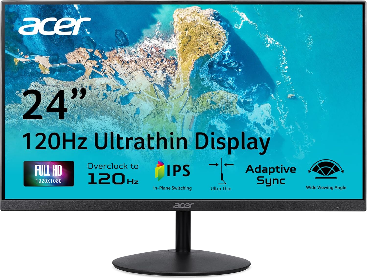 Acer SB240Y 23.8" FHD IPS Gaming Monitor | 120Hz | 1ms VRB | FreeSync | HDMI/VGA