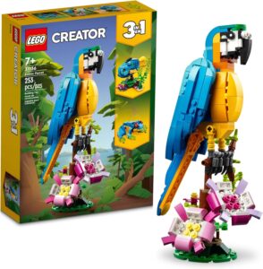 LEGO Creator 3in1 Exotic Parrot Toy, Transforms to Fish & Frog, 31136