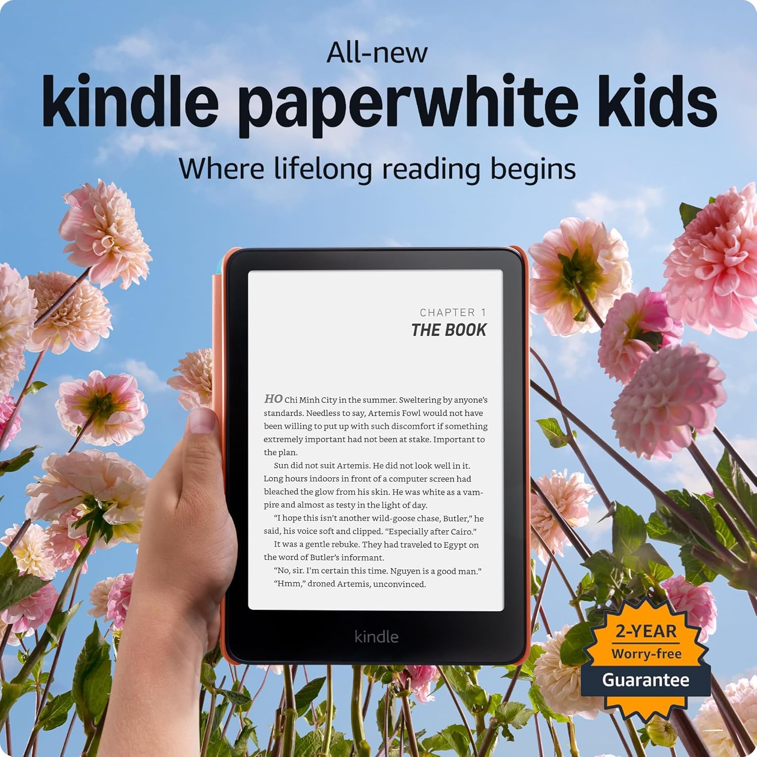 All-new Kindle Paperwhite Kids 16GB, 7" glare-free display