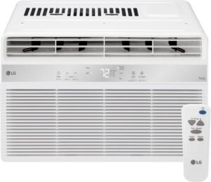 LG LW6024RSMX Window AC, Wi-Fi, Remote, 260 Sq.Ft., 6,000 BTU, White