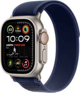 Apple Watch Ultra 2 [GPS + Cellular 49mm] - Titanium, Blue Trail Loop M/L