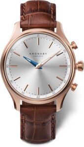 Kronaby sekel Unisex Analog Automatic Watch with Leather Bracelet S2748/1