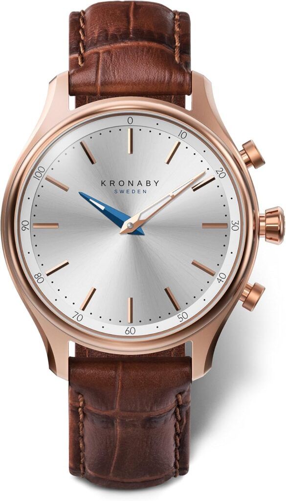 Kronaby sekel Unisex Analog Automatic Watch with Leather Bracelet S2748/1