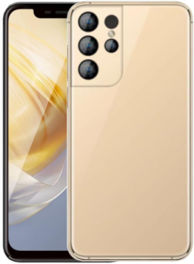 Android Smartphone 6.11 inch Screen E66 Unlocked Cell Phone Dual SIM Card 1GB RAM 16GB ROM 3G WCDMA Unlocked (Gold)