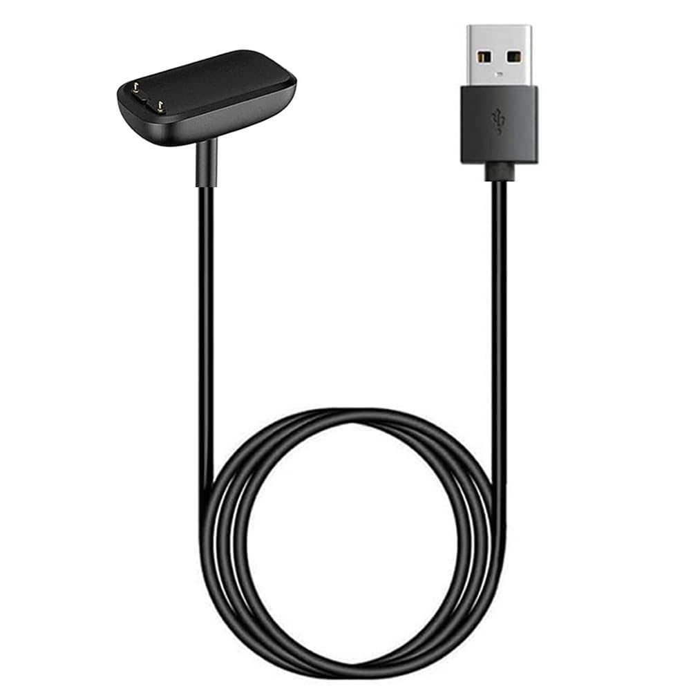 Threeeggs Fitbit Charge 6 Charging Cable, USB Cord for Charge 5/Luxe [3.3ft]