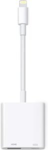 [Apple MFi Certified] Lightning to HDMI Adapter for iPhone, Digital AV Audio Dongle, 1080P Sync Screen Cable with Charging Port for iPhone, iPad to TV/Projector/Monitor No Power Supply Needed