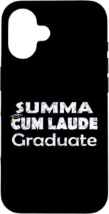 Honor Grad Class of 2025 Summa Cum Laude Senior Family iPhone 16 Case