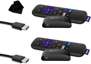 Roku Express HD 2 Pack | Streaming Player HD with Remote, HDMI Cable, Microfiber Cloth