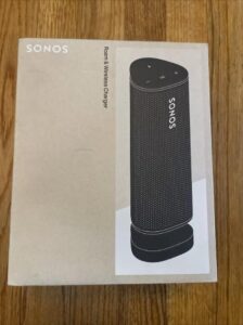 Sonos Roam & Wireless Charger Bundle - Black - Waterproof Ultra Portable Smart Speaker