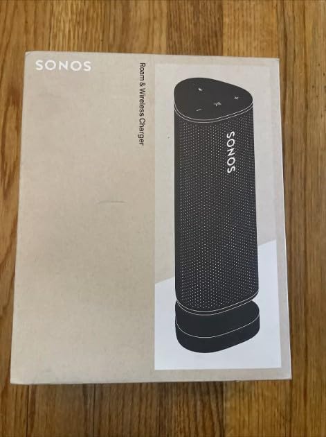 Sonos Roam & Wireless Charger Bundle - Black - Waterproof Ultra Portable Smart Speaker