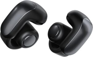 Bose Ultra Open Bluetooth Earbuds, True Wireless, OpenAudio, Clip-On, 48H Playtime, Black