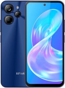 LUNAR Eclipse L1 5G Unlocked Android Smartphone, 6.79" Display, 5000mAh, Fast Charging, 50MP+5MP+2MP AI Camera, 16MP Front, Android 14, Aura Blue