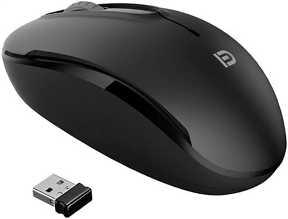 MiraCase Comfortable 2.4GHz Silent Wireless Mouse | 1600 DPI | 30ft Range | Black