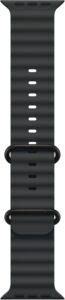 Apple Watch Band - Ocean Band (49mm) - Black with Black Titanium Finish - Regular