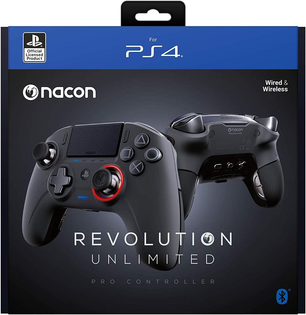 NACON Controller Esports Revolution Pro V3 PS4/PC Wireless/Wired Renewed